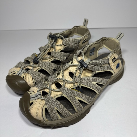 KEEN Whisper 8.5 Women’s Closed Toe Waterproof Sport Sandal Tan Brown 1018226 - Picture 7 of 9